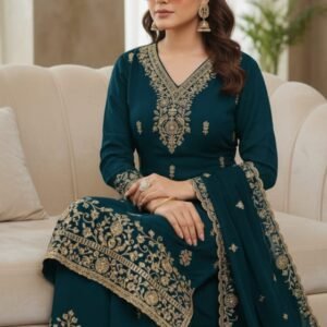 BLUE GEORGETTE SUIT