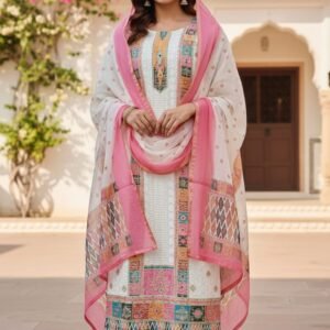 CHICKENKARI WHITE SUIT