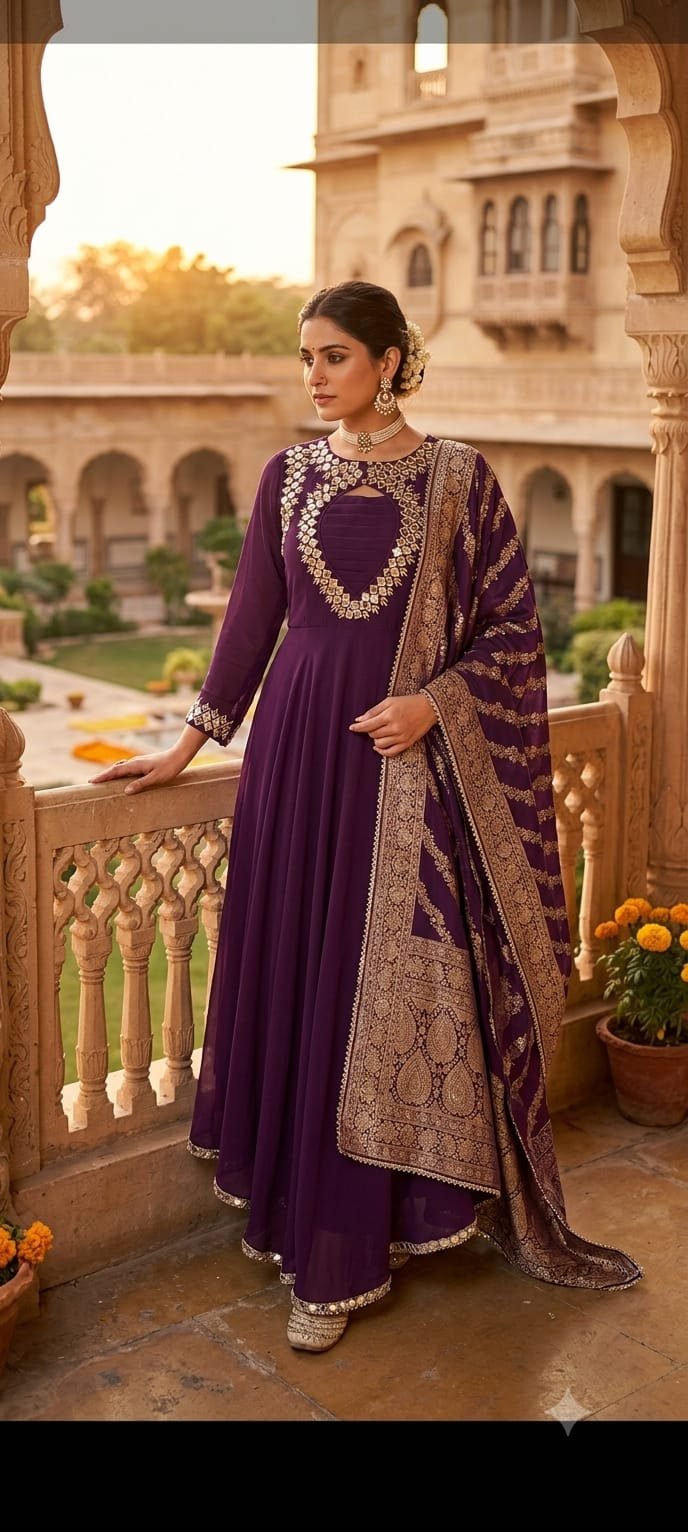 GEORGETTE ANARKALI SUIT